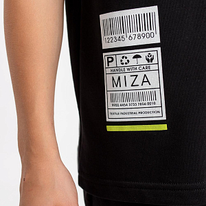 Костюм с шортами MIZA, черный